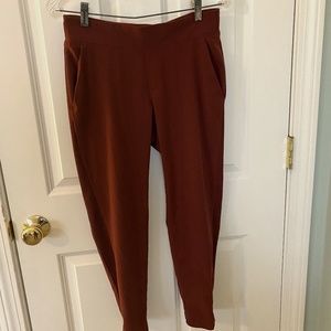 Athleta Brooklyn Ankle Pants. Rust colored